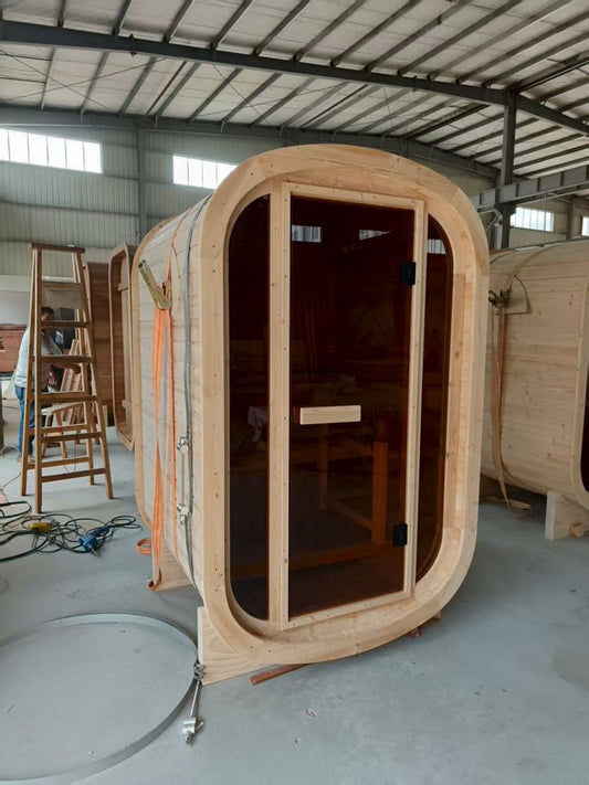 1-2 Person Cube Style Outdoor Sauna