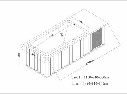 The salt Cedar Plunge With Chiller System